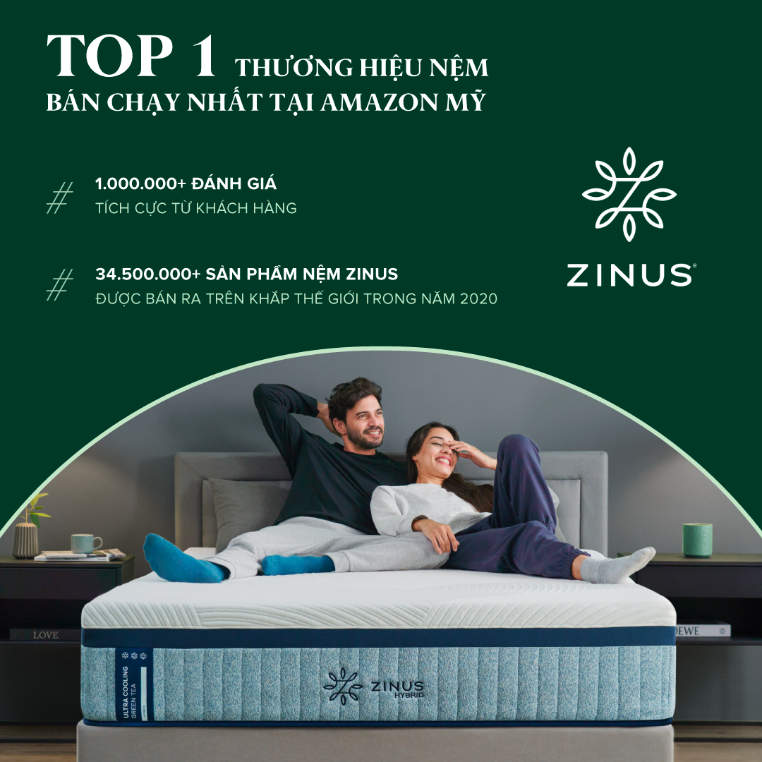 Giường Gỗ Cổ Điển Zinus – Farmhouse Wood Platform Bed