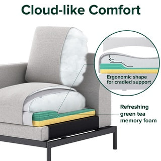 Ghế Sofa Zinus Thompson Chữ L Hiện Đại Sang Trọng - Zinus Thompson 2 Seater with Chaise Sofa (L-Shaped)