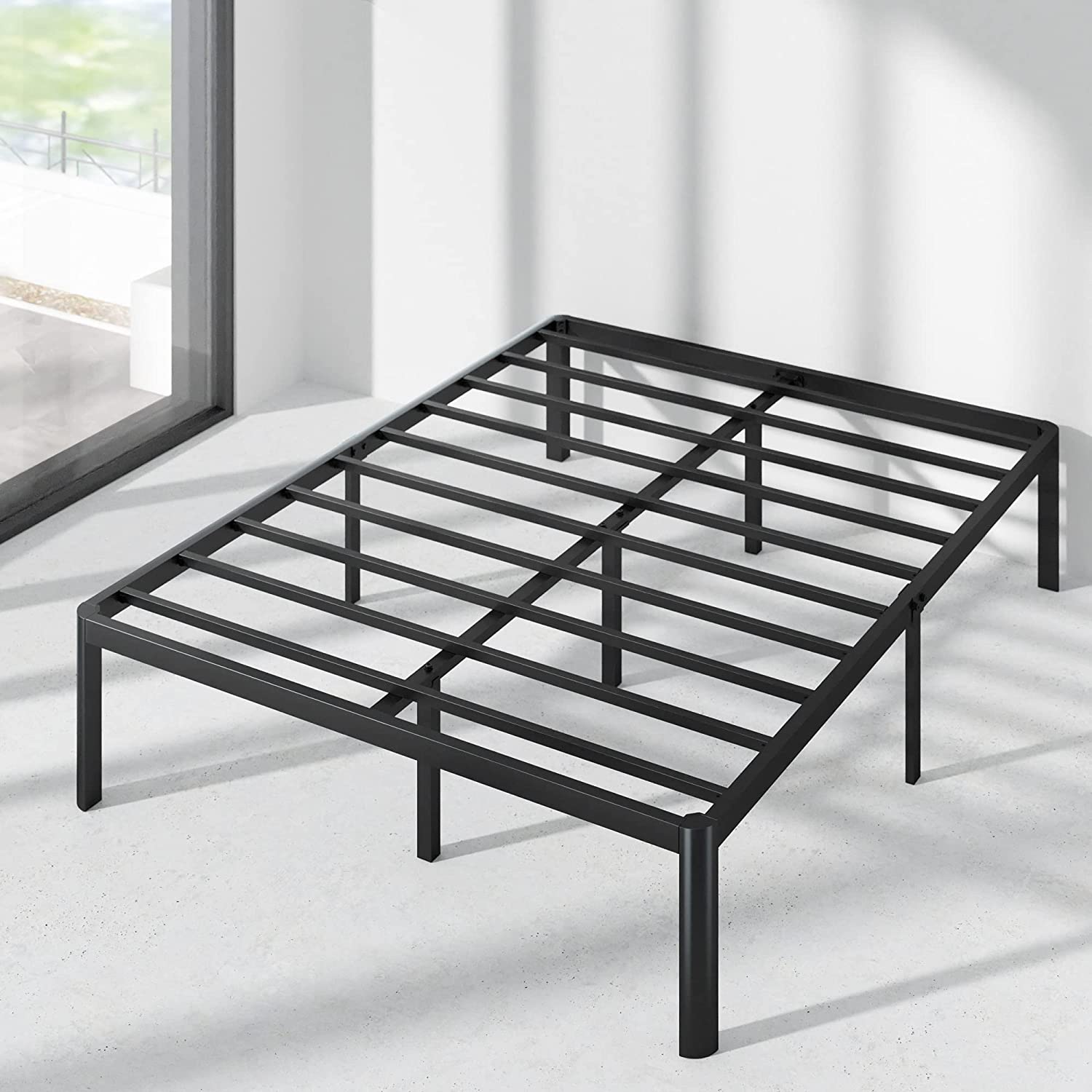 Giường Sắt Với Thanh Đỡ Bằng Thép 16in Metal Platform Bed Frame with