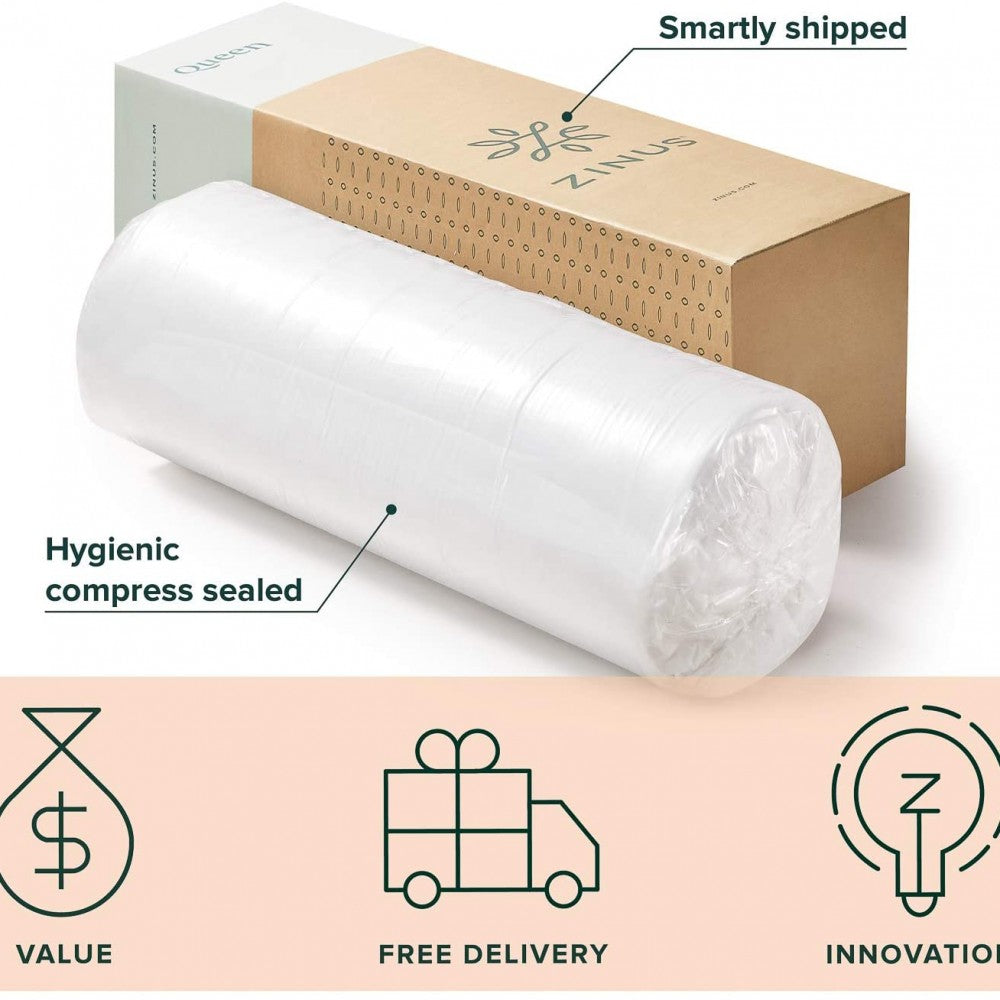 Nệm Lò Xo Độc Lập Cao Cấp Zinus - Extra Firm Spring Mattress