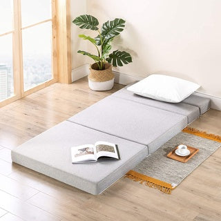 Nệm Gấp Đa Năng Dày 10cm Zinus 4 Trong 1 Màu Xám  - 5in Sofa Bed Grey