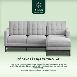 Ghế Sofa Zinus Thompson Chữ L Hiện Đại Sang Trọng - Zinus Thompson 2 Seater with Chaise Sofa (L-Shaped)