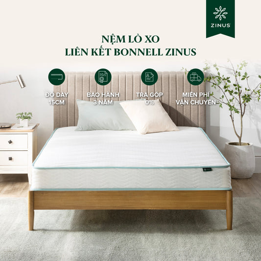 Nệm Lò Xo Cao Su Bonnell 15cm Zinus - 6in Opp Bonnell Spring Mattress