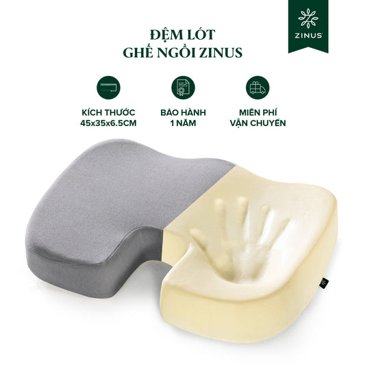 Đệm Gối Lót Ghế Memory Foam Hỗ Trợ Cột Sống Cho Dân Văn Phòng - Seat Cushion Memory Foam