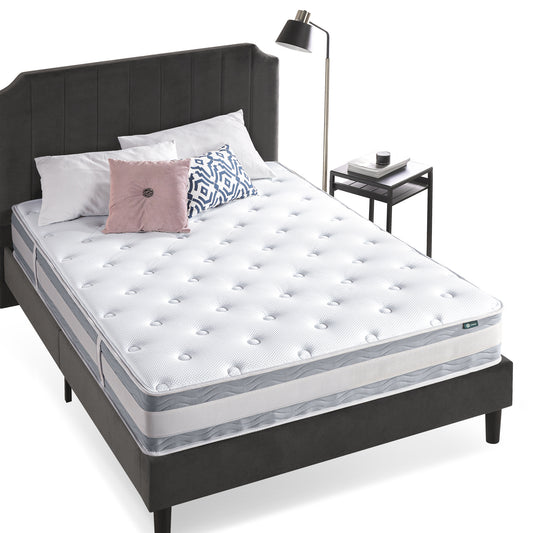 [Hàng Outlet] Nệm Lò Xo Gel Mát Cao Cấp Dày 25cm Zinus