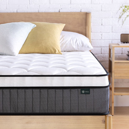 Nệm Lò Xo Túi Độc Lập Zinus Euro Top 30cm - Spring Mattress Zinus Euro Top Pocketed 12in