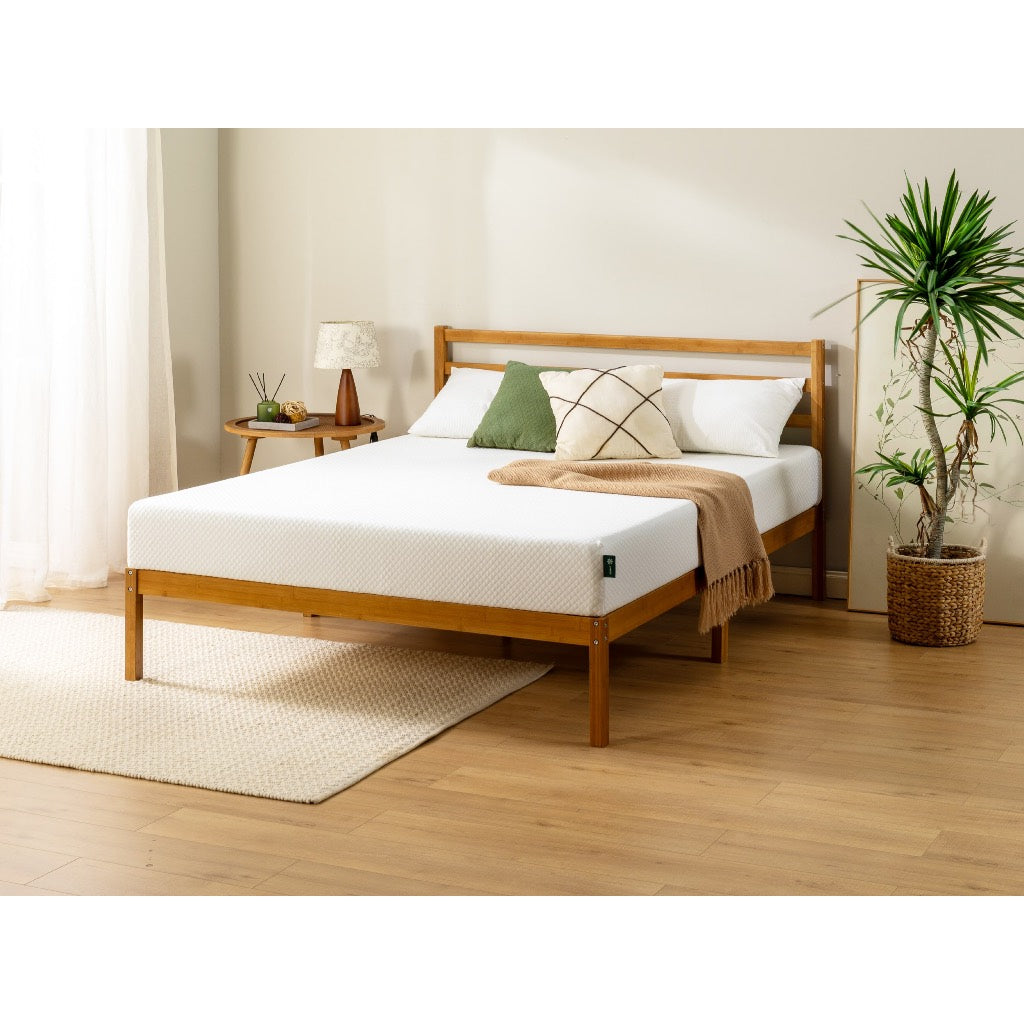 Nệm Foam Gel Trà Xanh Vải Tencel Mềm Mát 20cm – Zinus 8in Green Tea Memory Foam Mattress Tencel Cover