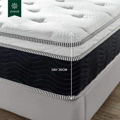 [Hàng Outlet] Nệm Lò Xo Trị Liệu Cao Cấp Dày 30cm Zinus
