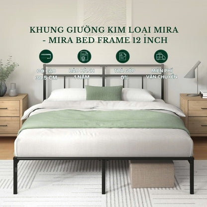 Khung Giường Kim Loại Mira 30,5cm Zinus - Mira Bed Frame 12 Inch