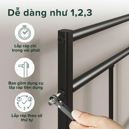 Khung Giường Kim Loại Mira 30,5cm Zinus - Mira Bed Frame 12 Inch