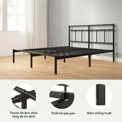 Khung Giường Kim Loại Mira 30,5cm Zinus - Mira Bed Frame 12 Inch
