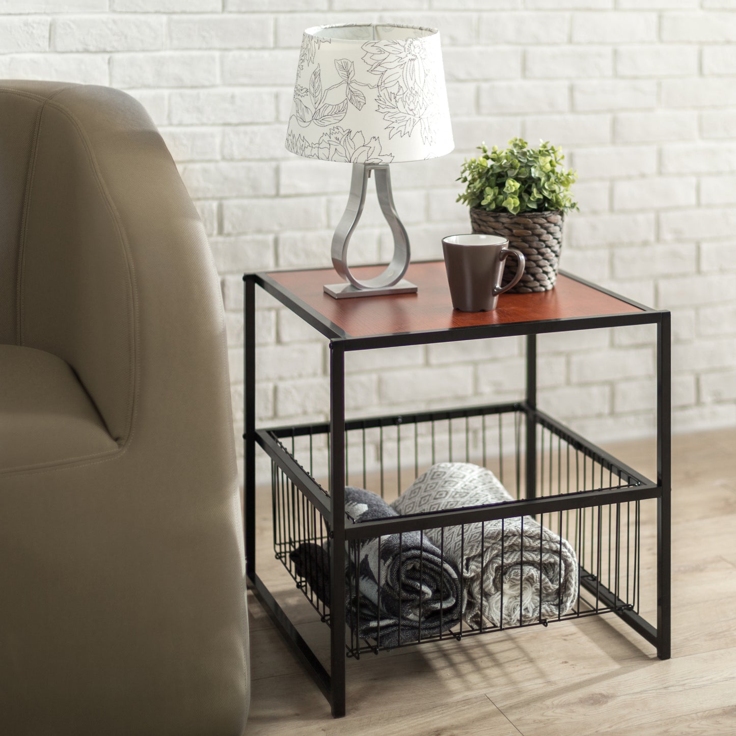 Bàn Gỗ Đa Năng Zinus Modern Studio Collection 20 Inch Deluxe Side Table
