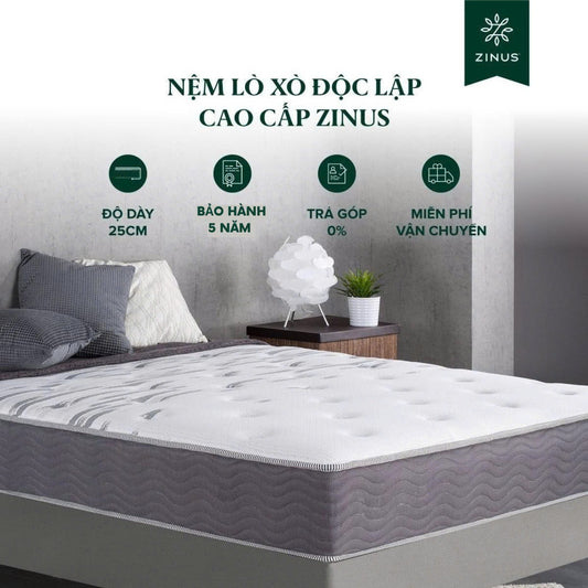 Nệm Lò Xo Độc Lập Cao Cấp Zinus -  Extra Firm Spring Mattress