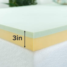 Load image into Gallery viewer, Topper Trà Xanh - 3in Green Tea Memory Foam Topper
