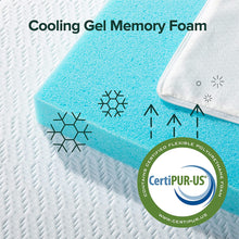 Load image into Gallery viewer, Topper Siêu Mát Bọc Vải Giảm Nhiệt - 2in Ultra Cool Gel Memory Foam Mattress Topper with Cooling Cover
