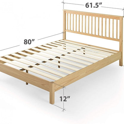 Giường Gỗ Cổ Điển Zinus – Farmhouse Wood Platform Bed